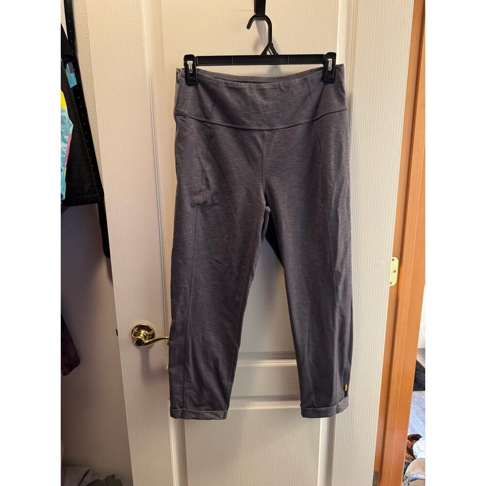 Lucy Activewear Heather Grey Cropped Leggings Size L